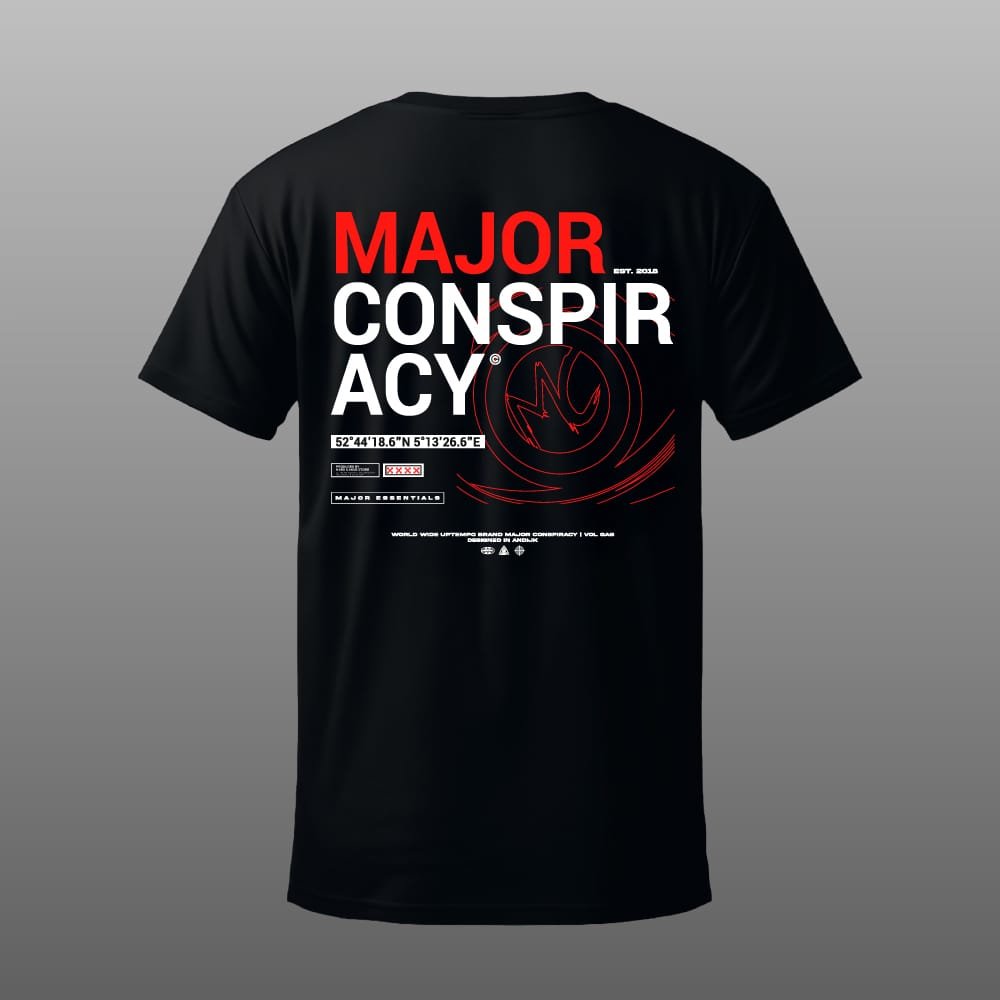 MAJOR ESSENTIALS I BLACK T-SHIRT